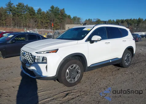 2021 Hyundai Santa Fe Hybrid Blue from USA, damaged, VIN KM8S2DA14MU005827